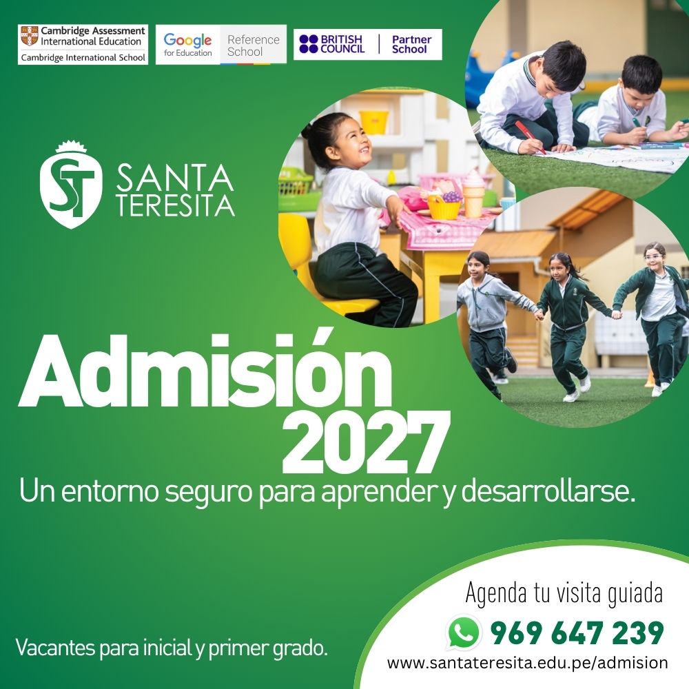 ADMISIÓN 2027 COLEGIO SANTA TERESITA